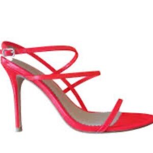 Chic Red Strappy Heels